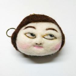 羊毛氈立體擬真人物肖像口金包錀匙圈-擬真胖女娃Q版童趣風設計款 第5張的照片