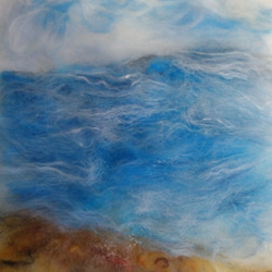 MUM默默羊毛氈—心靈能量畫-海，一片 第2張的照片