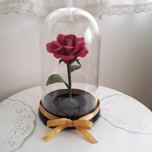 美女と野獣 赤い薔薇(セロンドーム） アートフラワー La Flore 通販