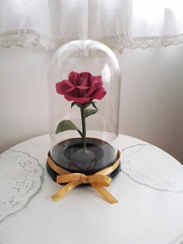 美女と野獣 赤い薔薇(セロンドーム） アートフラワー La Flore 通販