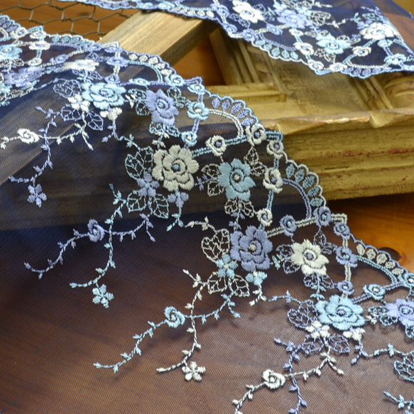 レース モチーフ&チュール、ストレッチレース アソート（数量5から  