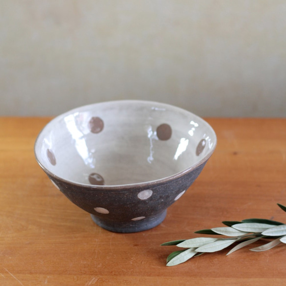 麺鉢　ボウル「水玉」 3枚目の画像