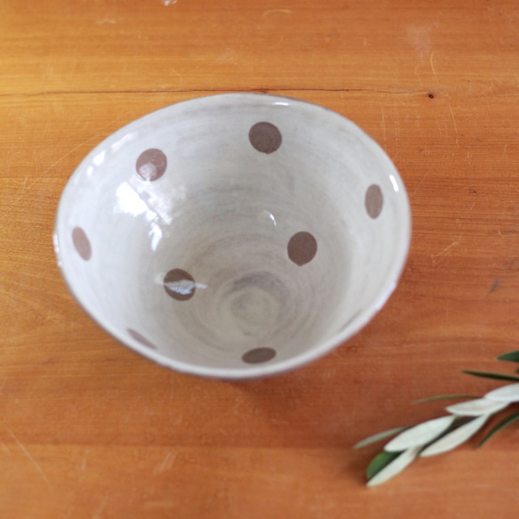 麺鉢　ボウル「水玉」 4枚目の画像