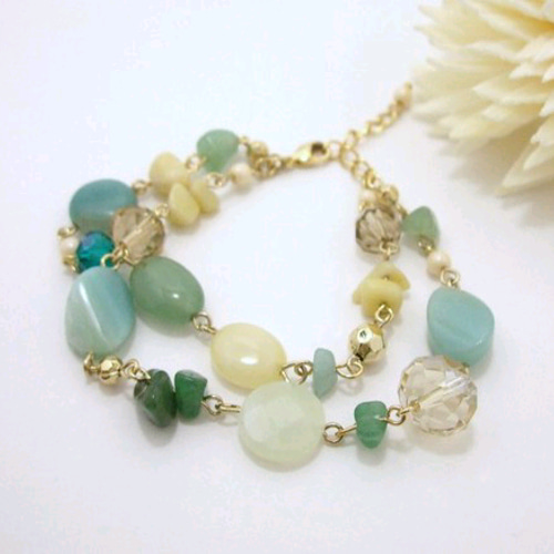天然石mixブレスレット ブレスレット ABSORB 通販 999710