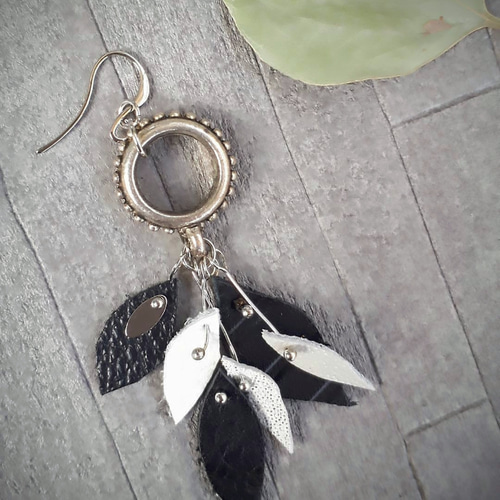 レザーピアス レザーアクセサリー【 Face 顔 】オーダー