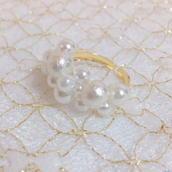 泡泡珍珠戒指 第2張的照片