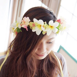 プルメリアの花冠♡リゾート花かんむり♡ 3枚目の画像
