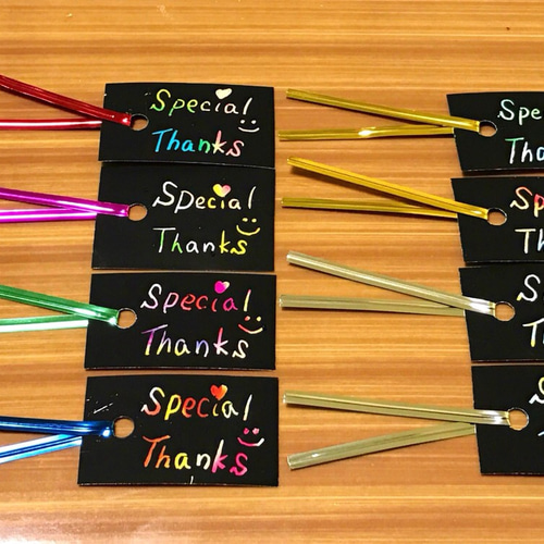 Special Thanksメッセージカード※20枚 タグ・台紙 shop＊Azalea月曜日