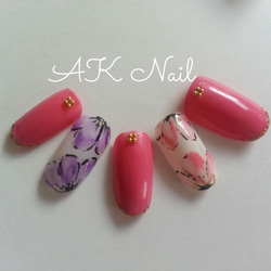 【人気】Flower Nail☆フラワーネイル 2枚目の画像