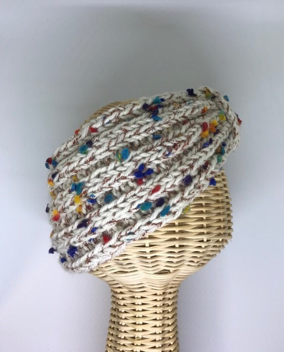 knit turban “pompon×alpacawool” 5枚目の画像