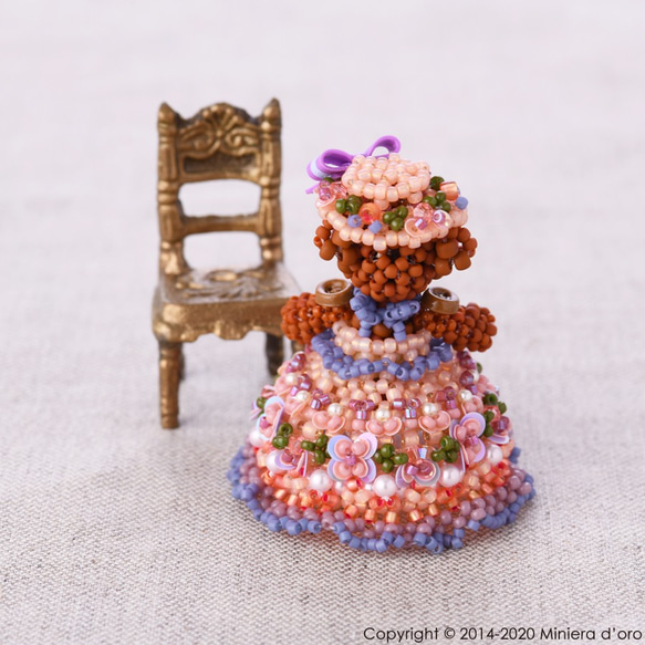 【Creema限定】【手作りキット】パーティーテディベアセット～Hortense＆Rowan・Flower party～ 8枚目の画像