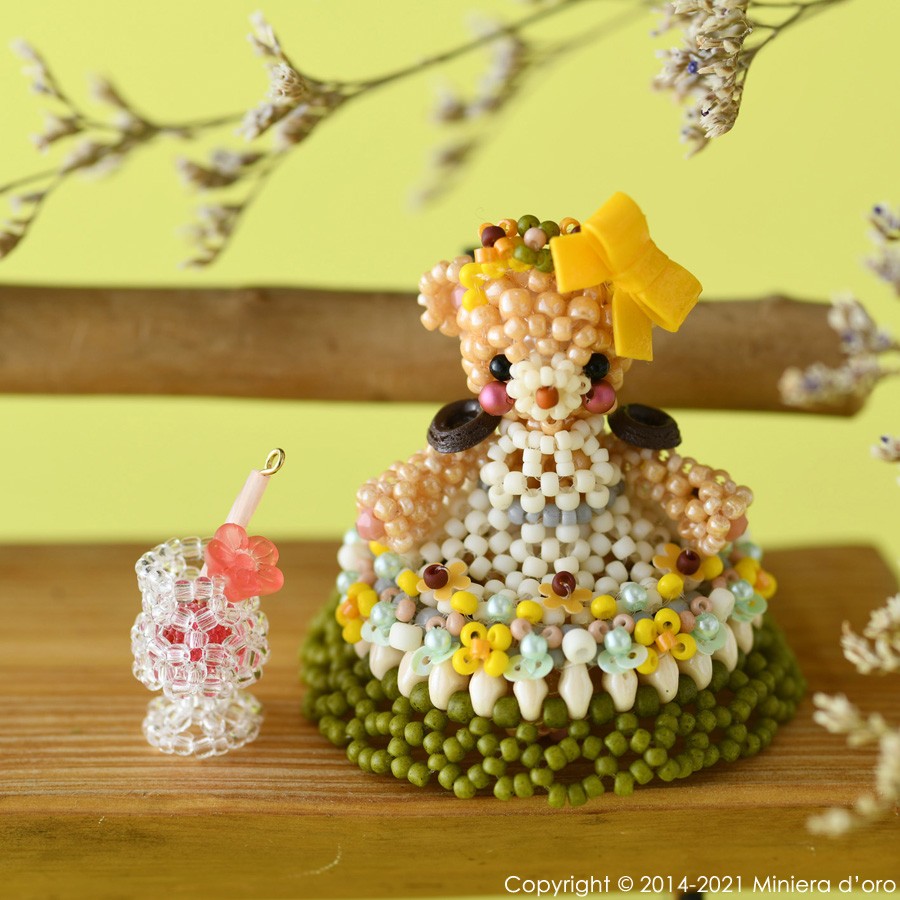 【手作りキット】パーティーテディベア～Margot～