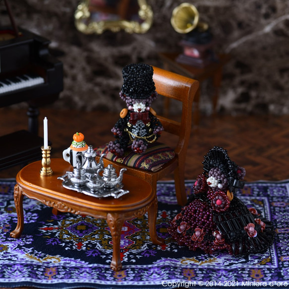 【手作りキット】パーティーテディベアセット～Louise・Victor～ 8枚目の画像