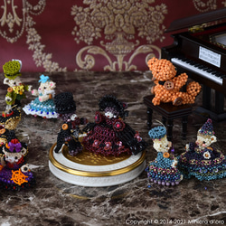 【手作りキット】パーティーテディベアセット～Louise・Victor～ 9枚目の画像