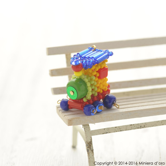 【手作りキット】テディベア～Theoとカラフル機関車～ 9枚目の画像