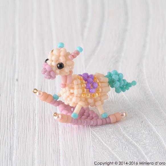 【手作りキット】テディベア～Lucasとゆらゆら木馬～ 10枚目の画像