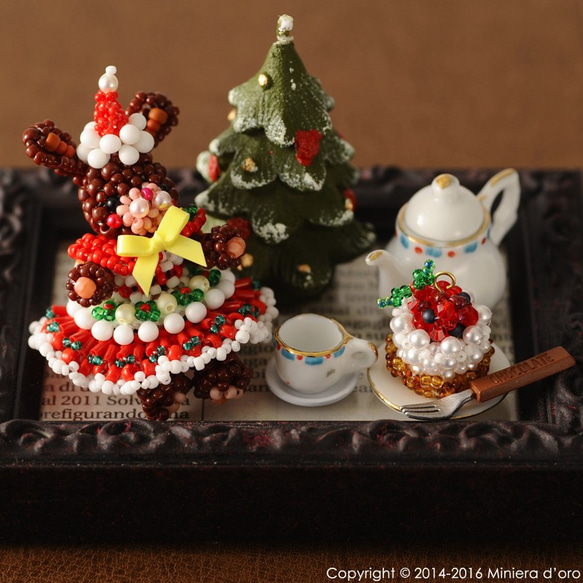 【手作りキット】ラビット～Nicoleとクリスマスケーキ～ 10枚目の画像