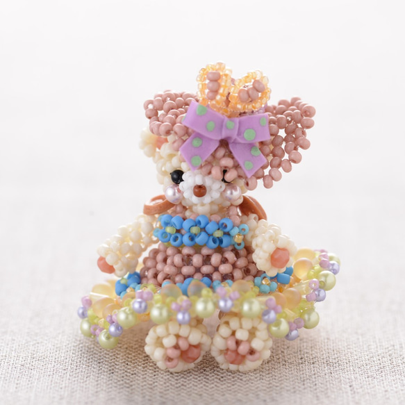 【手作りキット】パーティーテディベア～Eliza～ 3枚目の画像