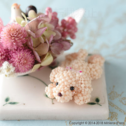 【手作りキット】まったり犬～トイプードルCoco～ 2枚目の画像