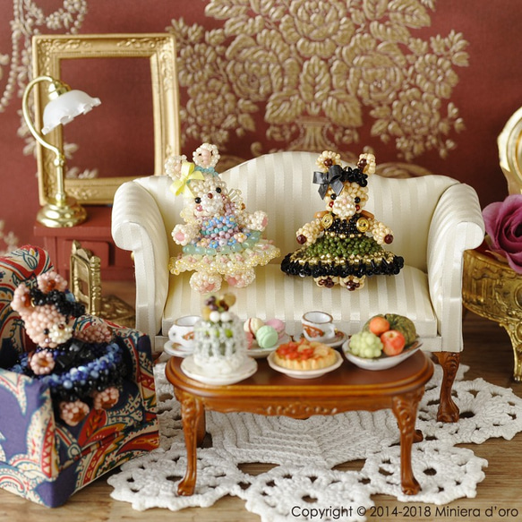 【手作りキット】ラビット～Oliviaと濃厚抹茶パフェ～ 2枚目の画像