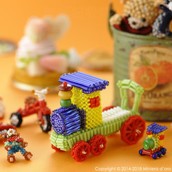 【手作りキット】テディベアBigのおもちゃ～機関車～ 1枚目の画像