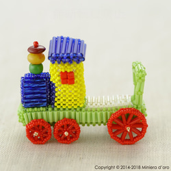 【手作りキット】テディベアBigのおもちゃ～機関車～ 3枚目の画像