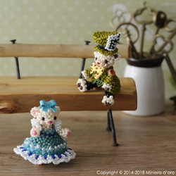 【手作りキット】パーティーテディベアセット～Alice・Owen～ 2枚目の画像