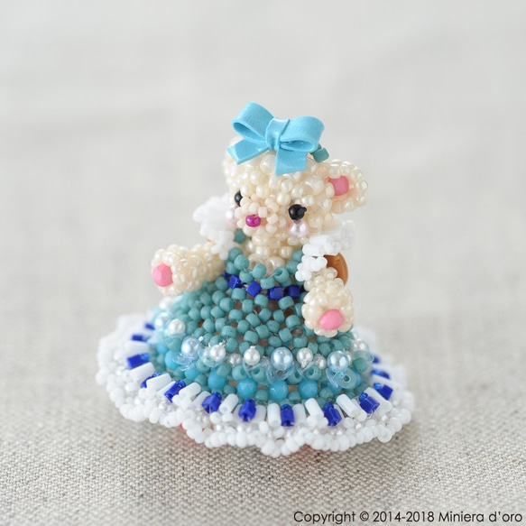 【手作りキット】パーティーテディベアセット～Alice・Owen～ 10枚目の画像