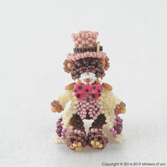 【手作りキット】Miniera d'oro 2019年福袋～パーティーテディベア～ 5枚目の画像