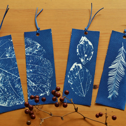 植物剪影。滿版藍曬書籤（四張一組） Botanic Cyanotype Bookmarks (4 in 1 set) 第2張的照片
