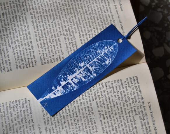植物剪影。滿版藍曬書籤（四張一組） Botanic Cyanotype Bookmarks (4 in 1 set) 第5張的照片