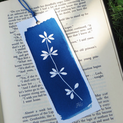 植物剪影。寫意藍曬書籤（四張一組） Botanic Cyanotype Bookmarks (4 in 1 set) 第2張的照片