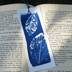 植物剪影。寫意藍曬書籤（四張一組） Botanic Cyanotype Bookmarks (4 in 1 set) 第4張的照片