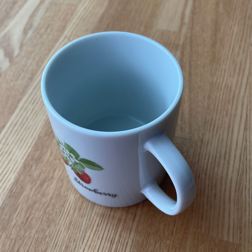 イチゴモチーフコーヒーカップ 耐熱ガラス製 イチゴ柄フレーズ カップ＆ソーサー 280ml【通販/いちご