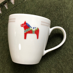 ダーラナホース マグカップ 赤 2枚目の画像