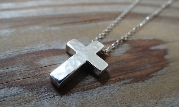 立體十字純銀項鍊 / Sterling silver / Cross necklace 第1張的照片