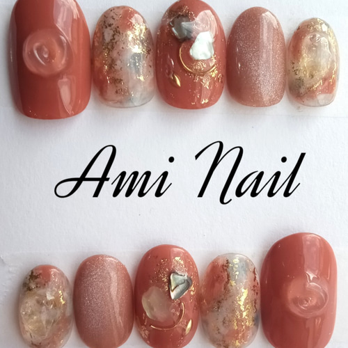 A94 サイズオーダーネイルチップマグネットニュアンスぷっくり