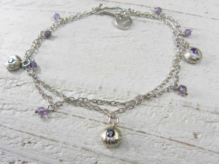 アメジストの雨粒のような ブレス 5,040円