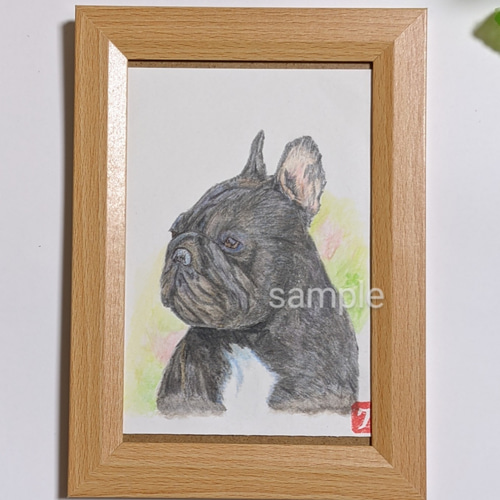 フレンチブルの絵 French bulldog / フレンチブルドック | TOMOYA OFFICIAL