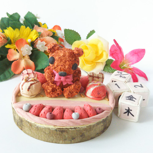 作家テディベアー　首傾げる可愛い　卓上さん 個性的で可愛い!日本のテディベア作家様のアーティストベアたち