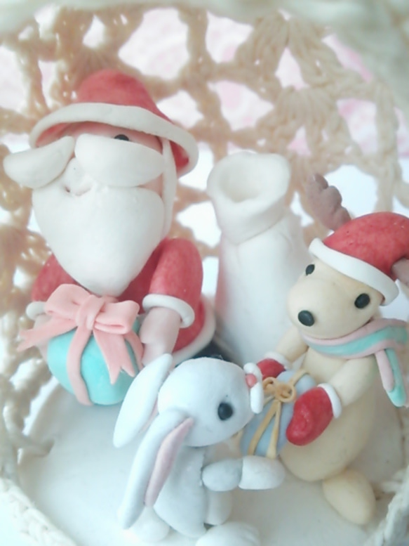 (sold out)クリスマス飾り サンタ ドーム 3枚目の画像