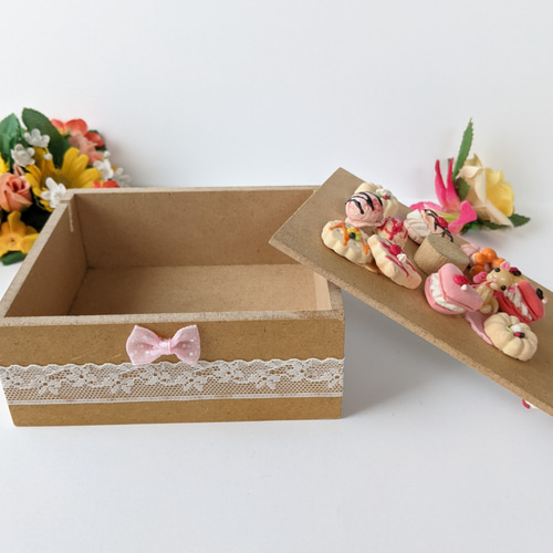 猫小物入れ フェイクスイーツ スイーツデコ ジュエリーボックス