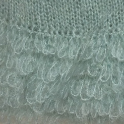 リング編みが可愛い手編みワンピース 2枚目の画像