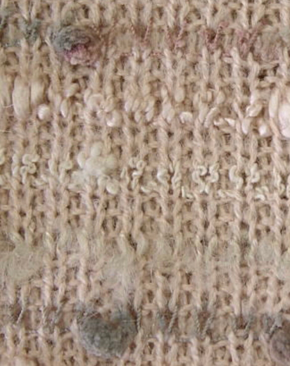 大きなサイズ  ざっくり編みのジャガードニット 5枚目の画像