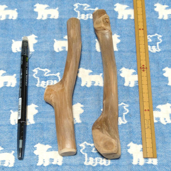 ね.犬用おもちゃ、超小型犬国産枝おもちゃ、歯固め、かじり木梨の木セット♬ 2枚目の画像
