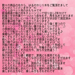 396.犬のおもちゃ犬用、かじり木梨の木、あまがみ対策、歯固め、超小型犬向き 5枚目の画像