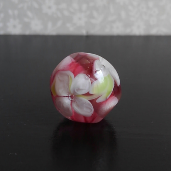 とんぼ玉 ハナミズキ とんぼ玉 glass monogatari 通販 5585839
