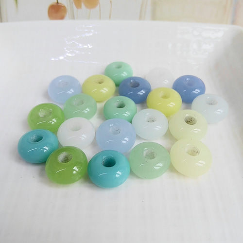 とんぼ玉 (無地そろばん玉20個) とんぼ玉 glass monogatari 通販