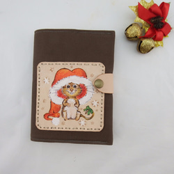 【Creema禮物季】聖誕松鼠皮革筆記本手帳書札書衣 第1張的照片