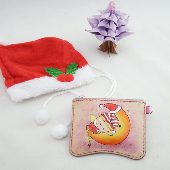 聖誕福袋組合月亮天使卡套證件套零錢包鑰匙圈 第3張的照片
